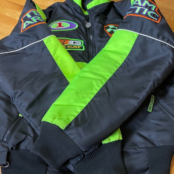 Arctic Cat Men’s Black ZR jacket excellent used condition size medium - Picture 3 of 8